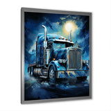 Red Semi Truck Custom Classic I - Truck Canvas Wall Art