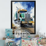 Heavy Duty Semi Truck I - Truck Canvas Wall Art