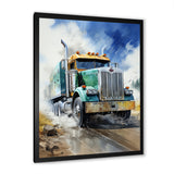 Heavy Duty Semi Truck I - Truck Canvas Wall Art