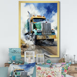 Heavy Duty Semi Truck I - Truck Canvas Wall Art