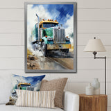 Heavy Duty Semi Truck I - Truck Canvas Wall Art