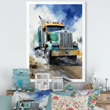 Heavy Duty Semi Truck I - Truck Canvas Wall Art