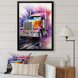 Semi Truck Speed Demon I - Truck Canvas Wall Art
