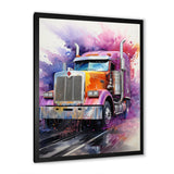 Semi Truck Speed Demon I - Truck Canvas Wall Art
