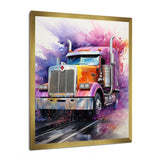 Semi Truck Speed Demon I - Truck Canvas Wall Art