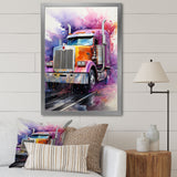 Semi Truck Speed Demon I - Truck Canvas Wall Art