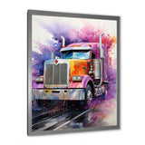 Semi Truck Speed Demon I - Truck Canvas Wall Art