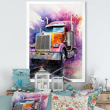 Semi Truck Speed Demon I - Truck Canvas Wall Art