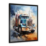 Semi Truck The Workhorse - Truck Canvas Wall Art