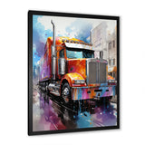Semi Truck Urban Warrior I - Truck Canvas Wall Art