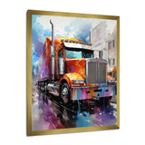 Semi Truck Urban Warrior I - Truck Canvas Wall Art