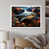 Blue Shark Silent Hunter Papercut - Shark Home Decor Art