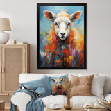 Colorful Popart Sheep Ewes - Sheep Canvas Wall Art