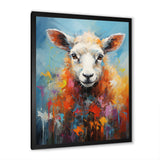 Colorful Popart Sheep Ewes - Sheep Canvas Wall Art