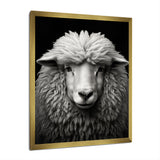 Grey White Sheep Black And White - Sheep Wall Art Prints