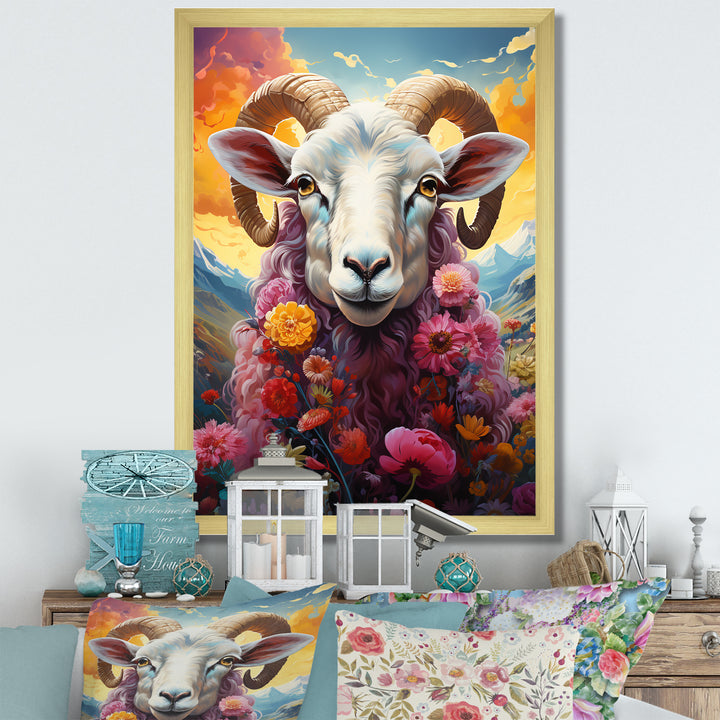 Pink Sheep Enchanted Ewes - Sheep Home Decor Art