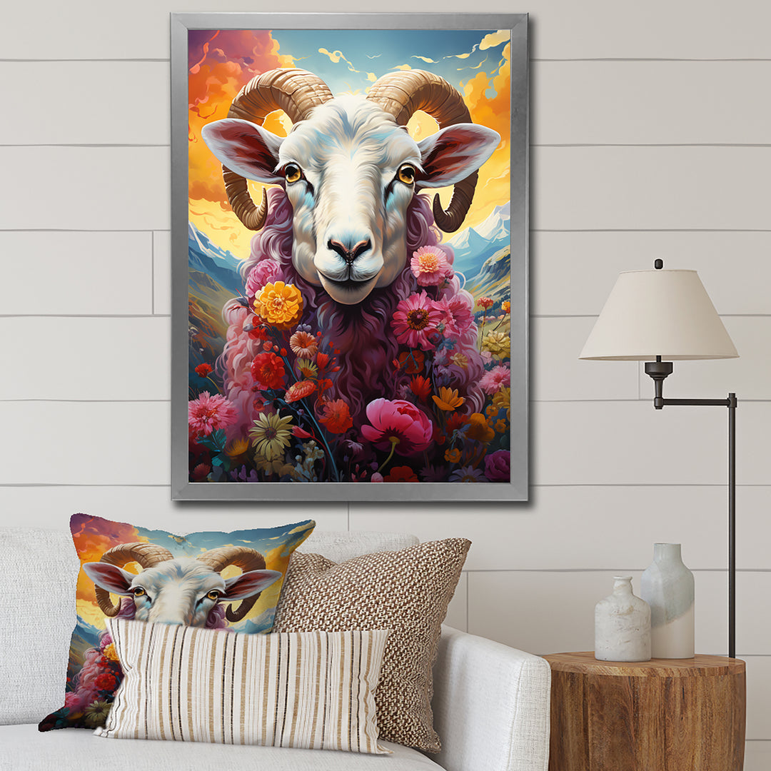 Pink Sheep Enchanted Ewes - Sheep Home Decor Art