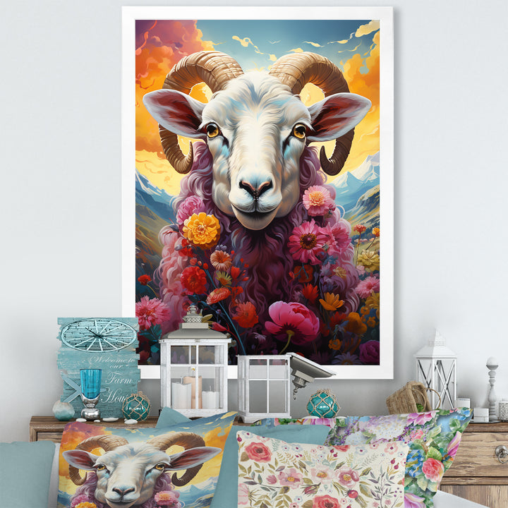 Pink Sheep Enchanted Ewes - Sheep Home Decor Art