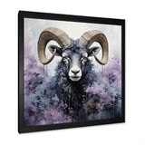 Purple Sheep Enigmatic Ewes - Sheep Living Room Wall Art
