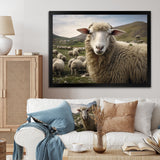 Sheep Environmental in Mountain - Sheep Bedroom Wall Art