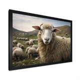 Sheep Environmental in Mountain - Sheep Bedroom Wall Art