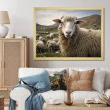 Sheep Environmental in Mountain - Sheep Bedroom Wall Art