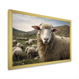 Sheep Environmental in Mountain - Sheep Bedroom Wall Art