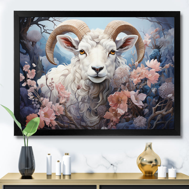 White Sheep Ethereal Dreamscapes - Sheep Canvas Wall Art
