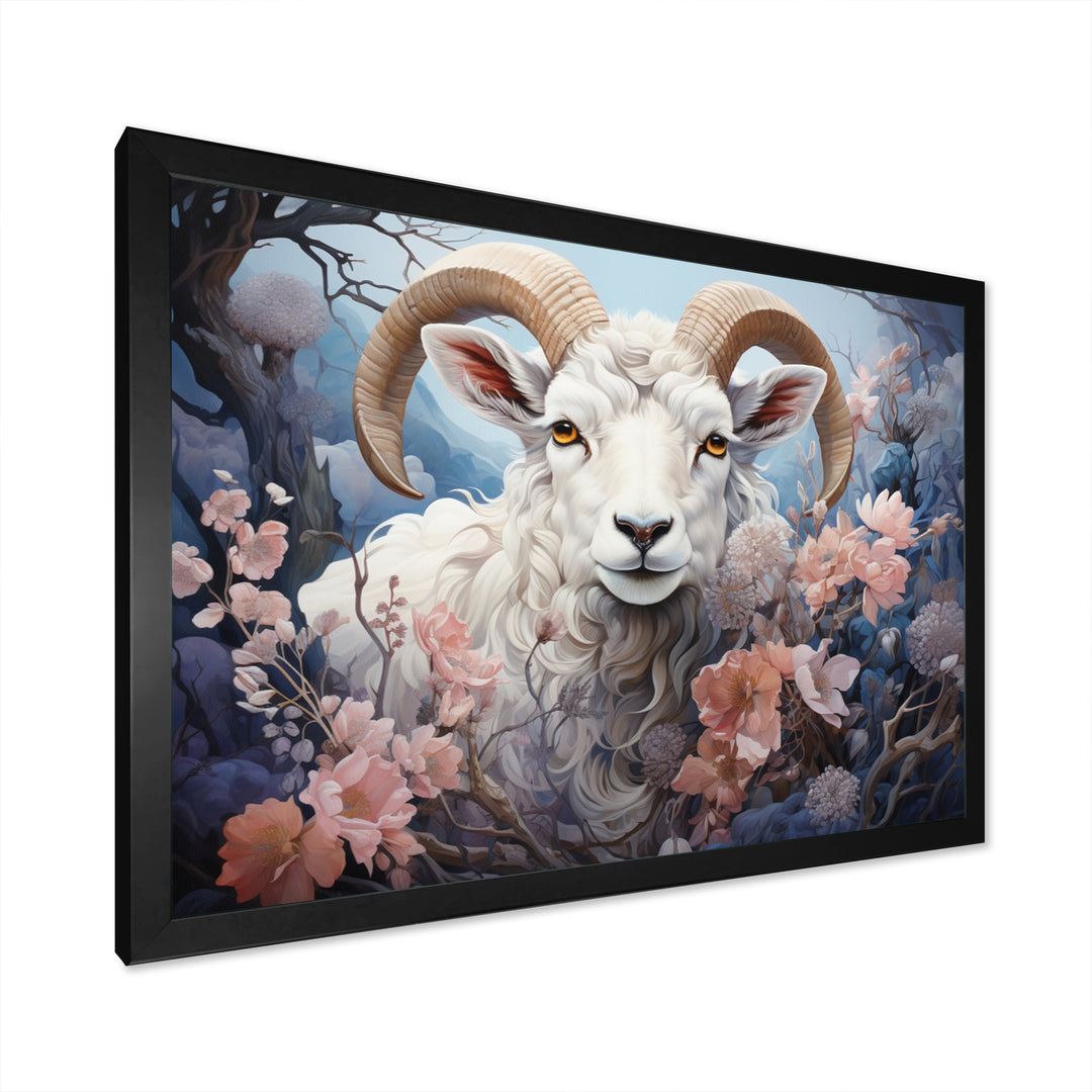 White Sheep Ethereal Dreamscapes - Sheep Canvas Wall Art