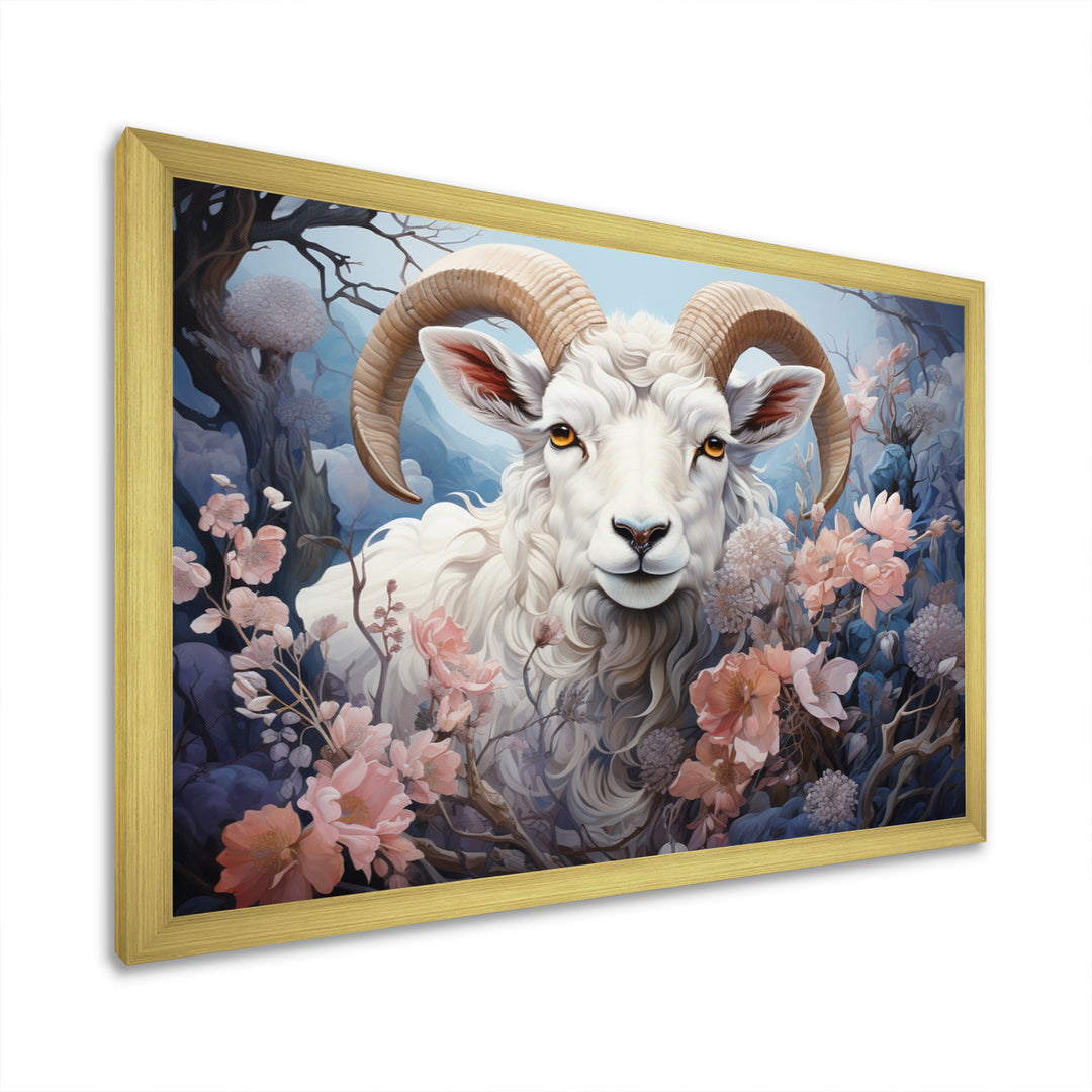 White Sheep Ethereal Dreamscapes - Sheep Canvas Wall Art