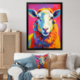 Colorful Sheep Fauvism - Sheep Wall Art Prints