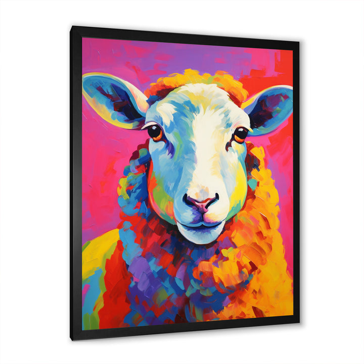 Colorful Sheep Fauvism - Sheep Wall Art Prints