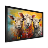 Colorful Sheep Fuzzy Friends - Sheep Wall Art Prints