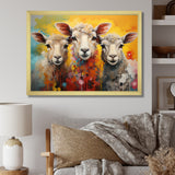 Colorful Sheep Fuzzy Friends - Sheep Wall Art Prints