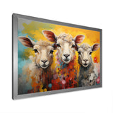 Colorful Sheep Fuzzy Friends - Sheep Wall Art Prints