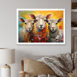 Colorful Sheep Fuzzy Friends - Sheep Wall Art Prints