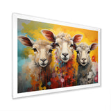 Colorful Sheep Fuzzy Friends - Sheep Wall Art Prints