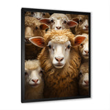 Sheep Family Harmony - Sheep Large Canvas Wall Art