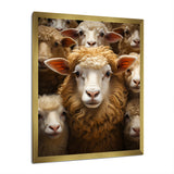 Sheep Family Harmony - Sheep Large Canvas Wall Art