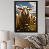 Sheep Harmony In Herd - Sheep Home Decor Art