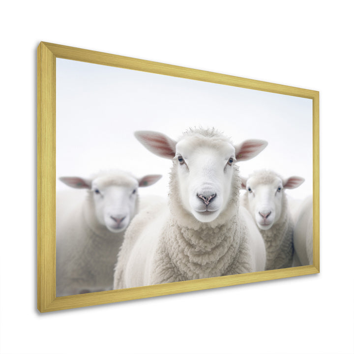 White Minimalist Whie Sheep&