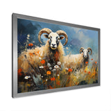 Sheep Grazing Impressionistic - Sheep Bedroom Wall Art