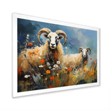 Sheep Grazing Impressionistic - Sheep Bedroom Wall Art