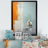 Sheep Minimalist Cubism - Sheep Wall Decor