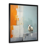 Sheep Minimalist Cubism - Sheep Wall Decor