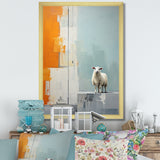 Sheep Minimalist Cubism - Sheep Wall Decor