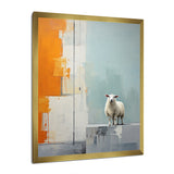 Sheep Minimalist Cubism - Sheep Wall Decor
