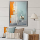 Sheep Minimalist Cubism - Sheep Wall Decor