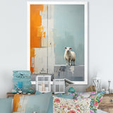 Sheep Minimalist Cubism - Sheep Wall Decor