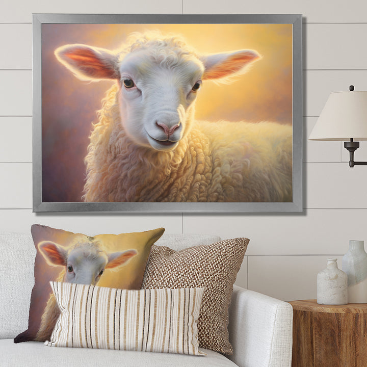 Sheep Pastel Portrait - Sheep Home Decor Art